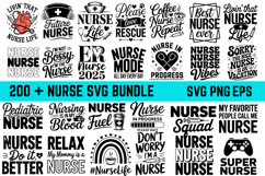 Nurse SVG Bundle, Nurse Quotes SVG, Cricut Cut File Product Image 1