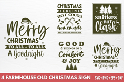 Farmhouse Old Christmas Sign SVG Product Image 1
