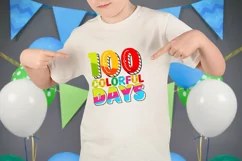 100 colorful days SVG Design, 100 day of school SVG Design Product Image 3