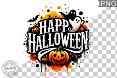 Happy Halloween Sublimation - Halloween Clipart PNG Design Product Image 1