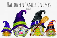 Halloween Family Gnomes PNG Clipart Product Image 1