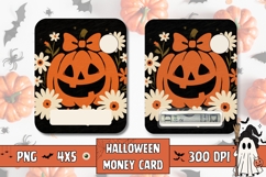 Cartoon Halloween Pumpkin Money Card, Printable Halloween Product Image 1