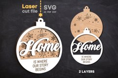 Home Christmas Tree Toy SVG laser cut file for Glowforge Product Image 2