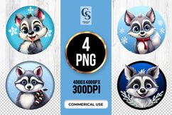 Cute Winter Husky Clipart Sublimation PNG Product Image 1