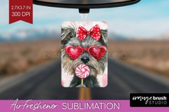 Cairn Terrier Valentine Air Freshener PNG Valentines Day PNG Product Image 1