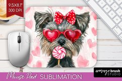 Cairn Terrier Valentine Mouse Pad Sublimation Valentines Day Product Image 1