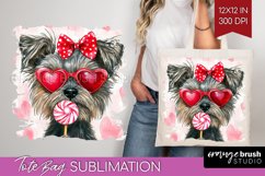 Cairn Terrier Valentine Tote Bag Valentines Day Tote Bag PNG Product Image 1