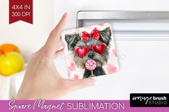Cairn Terrier Valentine Magnet Sublimation Valentines Day Product Image 1