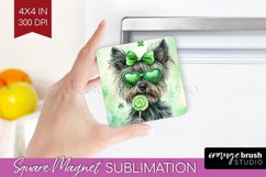 Cairn Terrier St. Patricks Day Dog Magnet Sublimation Dog Product Image 1