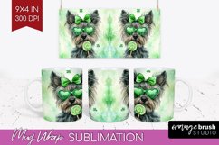 Cairn Terrier St. Patricks Day Dog Mug Wrap Dog Mug PNG Product Image 1
