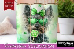 Cairn Terrier St. Patricks Day Dog Tumbler Wrap Dog Tumbler Product Image 1