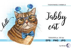 Funny Tabby Cat illustration Product Image 1
