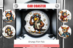 Car Coaster Pilot Grumps Product Image 1
