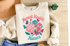 Mental Health Matters svg | Svg Files for Cricut | Shirt Svg Product Image 2