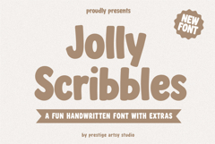 Jolly Scribbles A Fun Handwritten Font Product Image 1