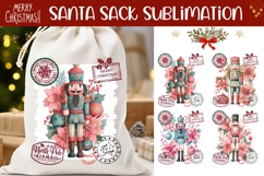 Cartoon Christmas Nutcracker Santa Sack, Kids Santa Sack PNG Product Image 1
