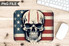 4th Of July Skull Sublimation Mouse Pad PNG Bundle Product Image 2