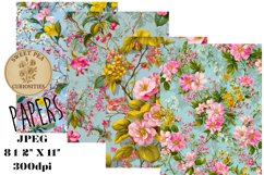 Shabby Chic, Flowers, Papers, Junk Journal Product Image 1