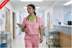Healthcare Worker Model Medical Scru Product Image 1