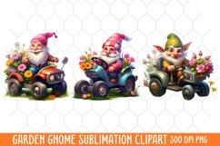 Garden Gnome Sublimation clipart Product Image 1