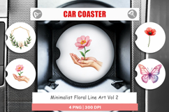 Floral Art Car Coaster Product Image 1