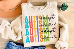 Autism Mom Sweatshirt, Women’s Svg Png, Product Image 2