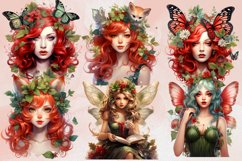 Christmas Fairy Clipart Sublimation, Fairy Christmas Product Image 2