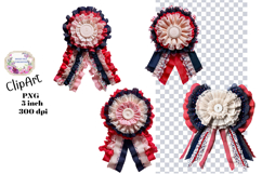 Bows, Ribbon, Lace , Clipart, Ephemera, PNG, Junk Journal Product Image 1