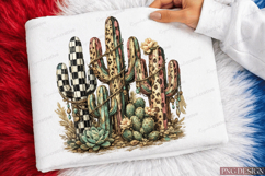 Boho Desert Cactus PNG Design | Western Cactus Sublimation Product Image 2