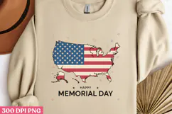 Happy Memorial Day PNG, Memorial Day Sublimation PNG Product Image 2