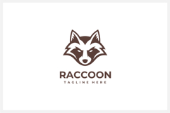 Raccoon Head Logo Design Vector Illustration Product Image 1