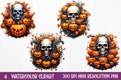 Funny Halloween Sublimation Clipart, Funny Halloween PNG Product Image 1