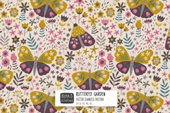 Butterfly Floral Seamless Pattern Product Image 1