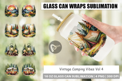 Glass Can Vintage Camping Vibes Product Image 1