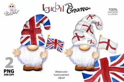 English Gnomes, Gnome with the flag of Britain, London Gnome Product Image 1