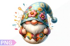 Easter Gnome Clipart ,Easter Clipart sublimation PNG Product Image 1