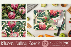 Protea Flowers Cutting Boards sublimation Designs Product Image 1