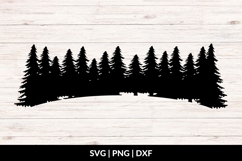 Evergreen Forest Trees SVG Product Image 1