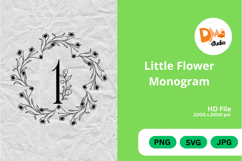 Little Flower Monogram Product Image 1