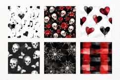 Rock and Roll Seamless Patterns, Gothic Punk Digital Paper Product Image 2