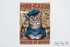 Vintage Funny Cat Quotes Sublimation, Vintage PNG Product Image 2