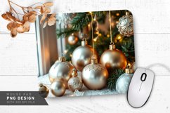 Elegant Gold And Silver Ornament Mouse Pad PNG Design Product Image 1