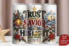 Jesus Brings Peace Hope Joy Tumbler Wrap, Christian Christma Product Image 2