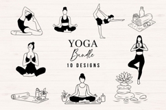 Yoga SVG Bundle, Meditation Clipart Product Image 1