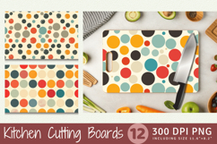 Retro Polka Dots Cutting Boards sublimation Designs Product Image 1