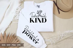 Fierce and kind - Strong Woman Sleeve T shirt Design Product Image 1