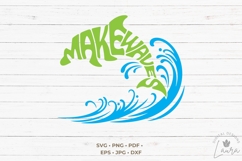 Make Waves in the shape of a Dolphin SVG Cut File Product Image 1