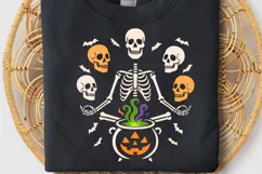 Funny Skeleton Halloween PNG, Spooky Season PNG, Halloween Product Image 4