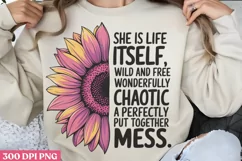 She is life itself wild and free PNG, Mothers-Day-Sublimatio Product Image 2