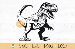 T Rex svg, Dinosaur svg, Tyrannosaurus Rex svg, Dinosaur svg Product Image 1